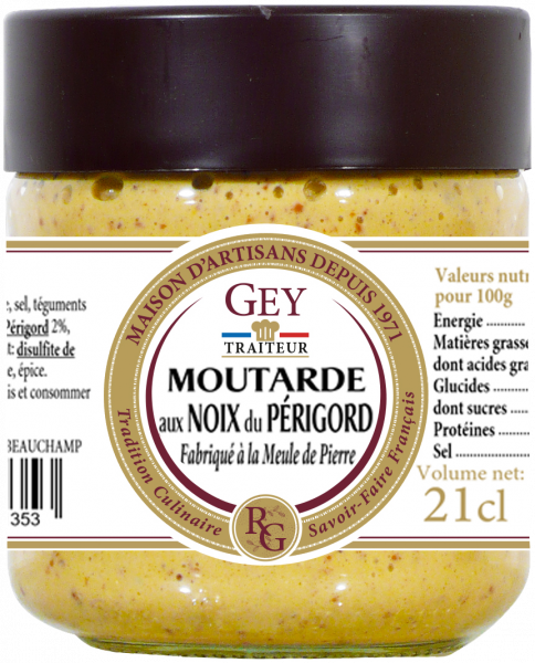 Moutarde aux noix du Perigord 200gr