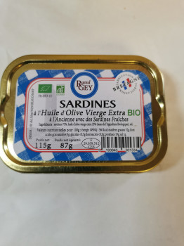 Sardine à l'huile d'Olive Vierge Extra BIO