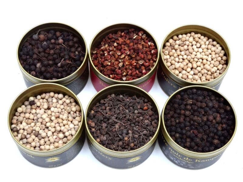 Variétés poivre du monde