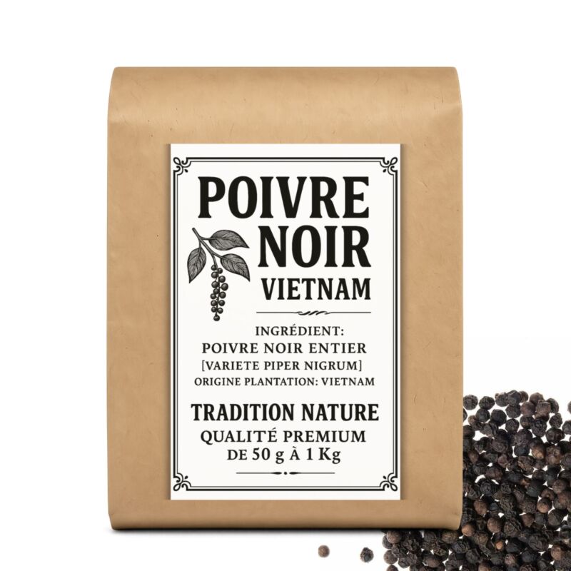 Poivre noir de qualité