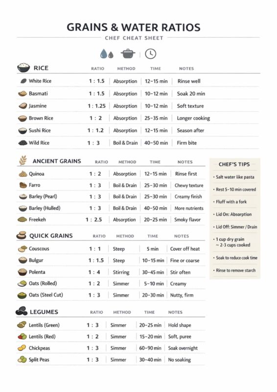 Tableau températures stockage aliments
