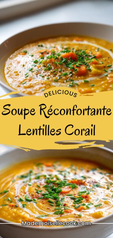 Plat nutritif lentilles corail