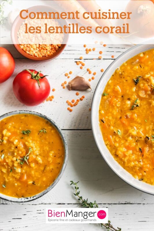 Cuisson parfaite lentilles corail