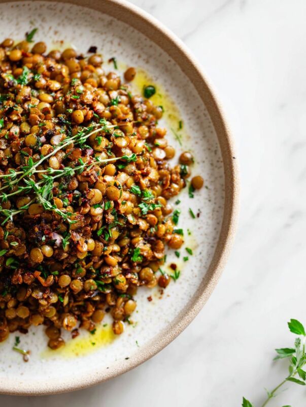 Lentilles vertes cuisson optimale