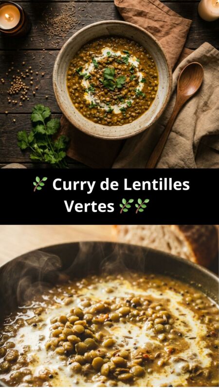 Lentilles vertes bien cuites