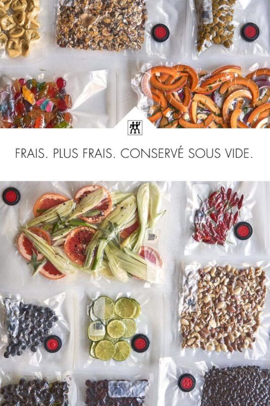 Aliments sous vide maison