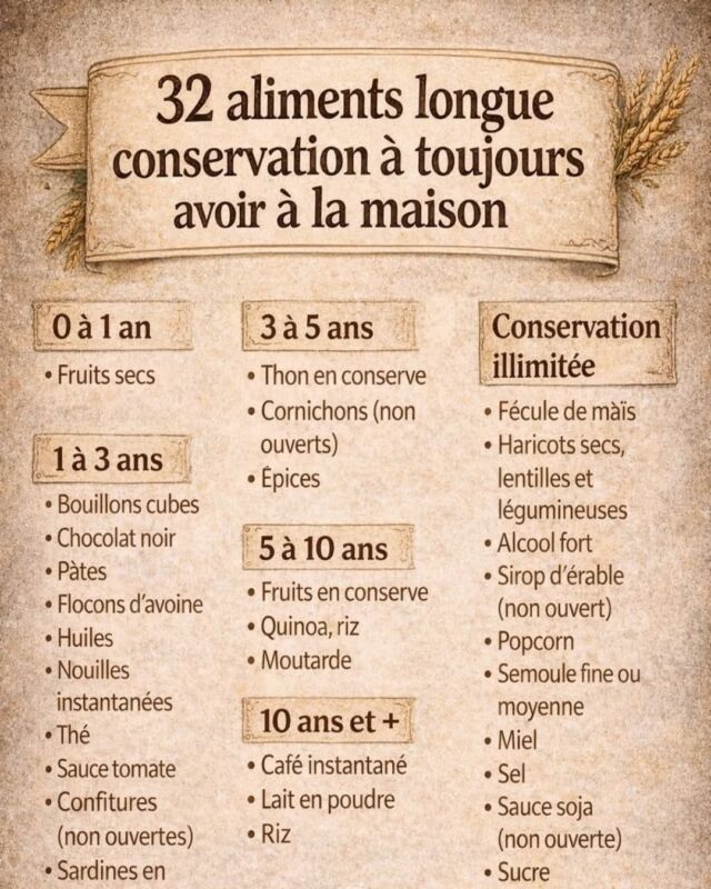 Conservation fraîcheur aliments