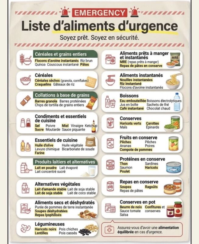 Température idéale aliments