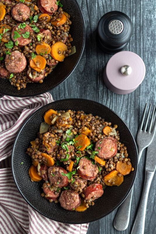 Cuisson express lentilles Cookeo