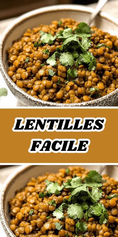 Texture lentilles brunes cuisson