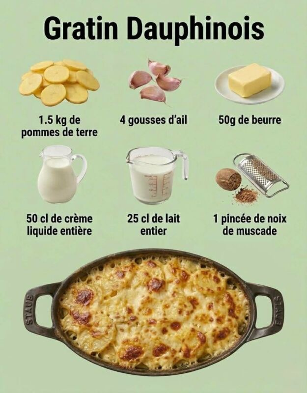 Variété idéale gratin dauphinois