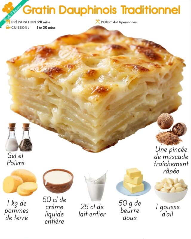 Variété idéale gratin dauphinois