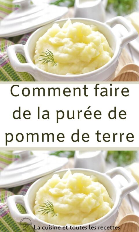 Critères pomme de terre purée