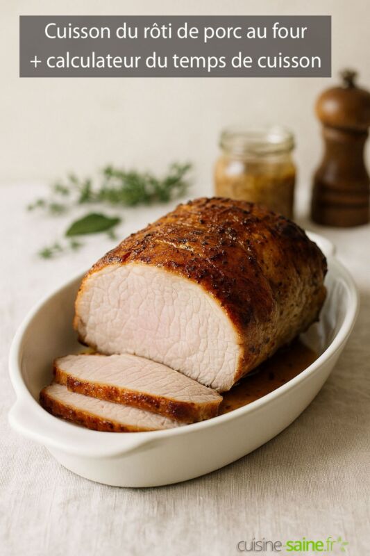 Cuisson rouelle porc 1kg