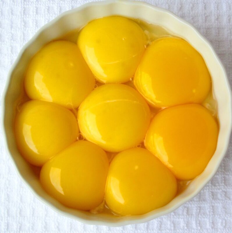 Poids moyen jaune d'œuf